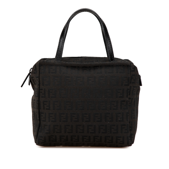 Pre-Loved Fendi Mini Zucchino Canvas Handbag - Picture 1 of 11